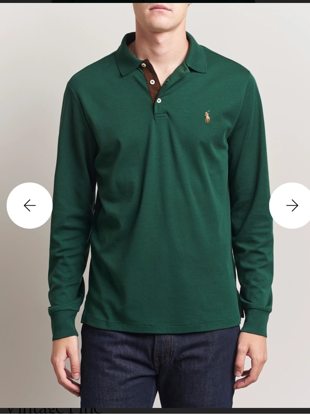POLO RALPH LAUREN
Pima Cotton Custom Polo Vintage Pine